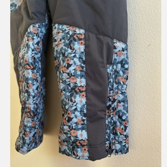 Free People Floral Hooded Jumpsuit - Black and Blue - Picture 4 of 11